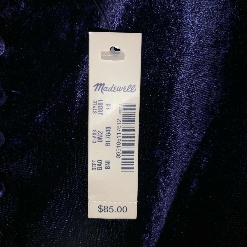Madewell Velvet Button-Down Cami - Picture 6 of 6